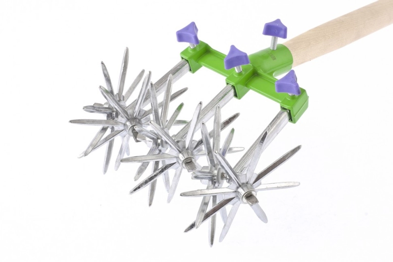 Культиватор садовый, 3 пары колес, рукоятка с 1 парой колес 65 х 205 мм, Palisad (62030)