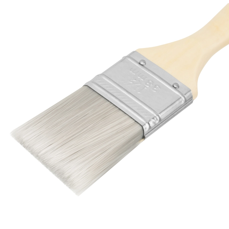 Кисть плоская для лаков "Евро" 1.5", искусственная щетина, деревянная ручка MTX (83086)