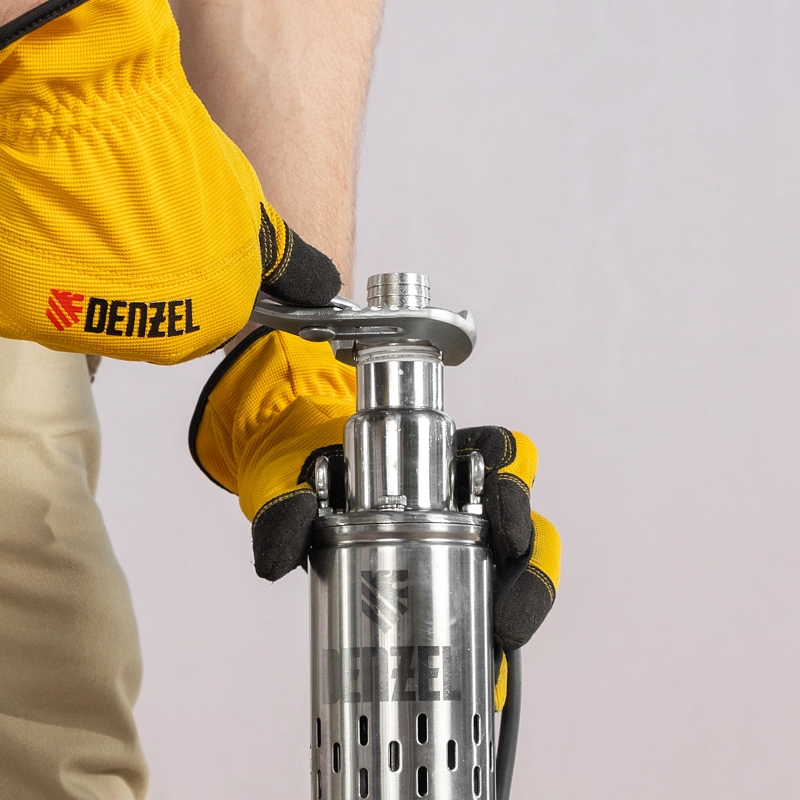 Скважинный насос DWS-3-75, винтовой, диаметр 3", 500 Вт, 1600 л/ч, напор 75 м Denzel (97250)
