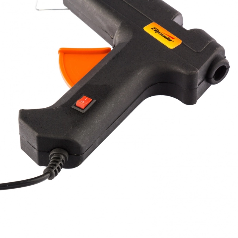 Клеевой пистолет с выключателем 12 мм в кейсе, 100 Вт, 8 г/мин Sparta (93034)