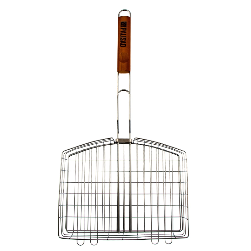 Решетка гриль 305 х 235 х 55 мм, объемная, хромированная Camping Palisad (69559)