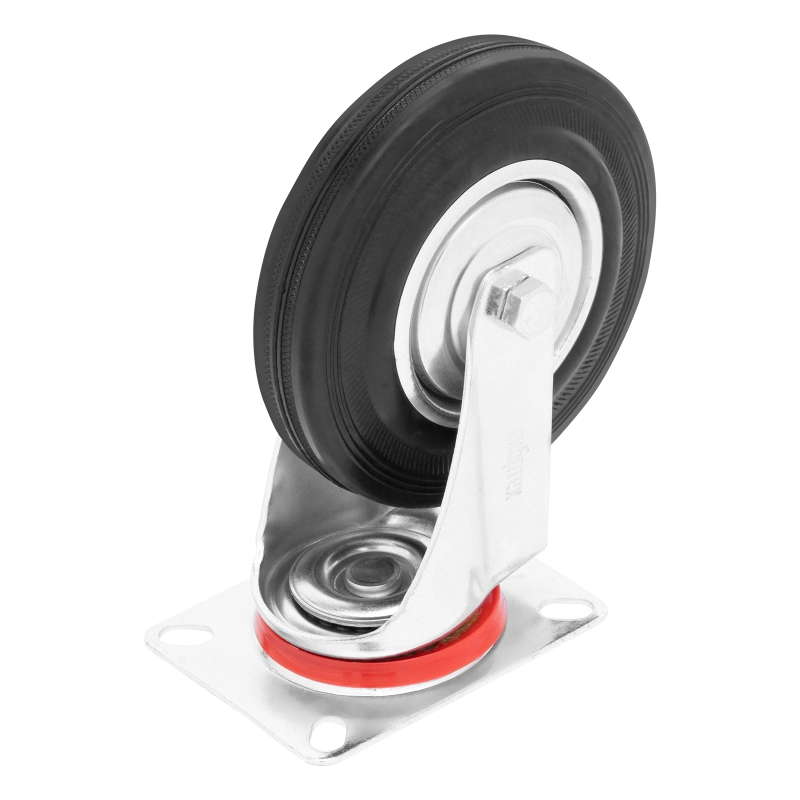 Колесо поворотное D 125 мм, крепление  платформенное Сибртех (68716)