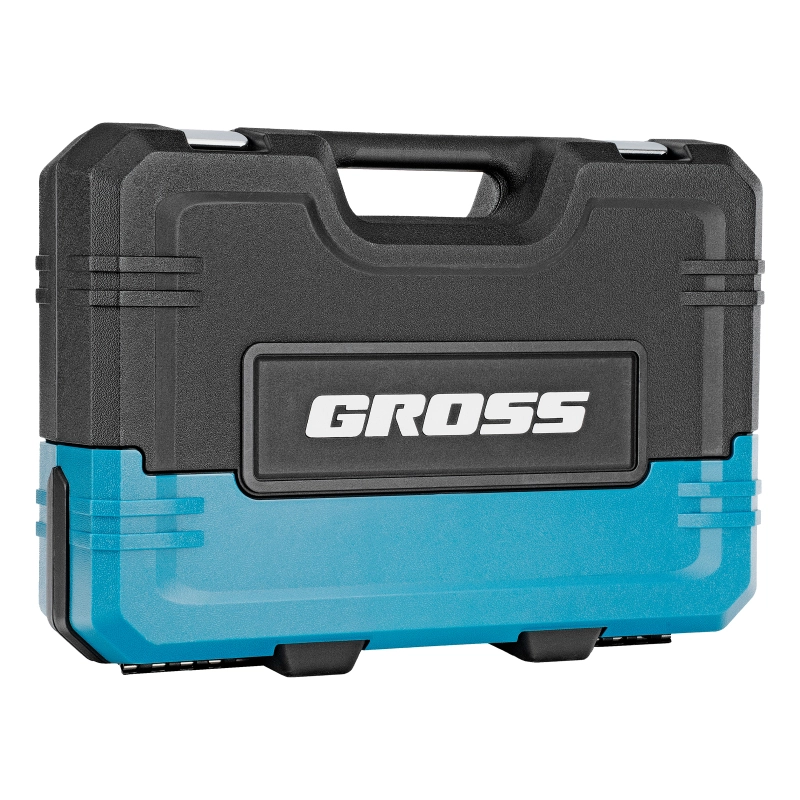 Набор инструментов, 1/4", 1/2", CrV, 120 зубьев, 76 предметов Gross (14156)