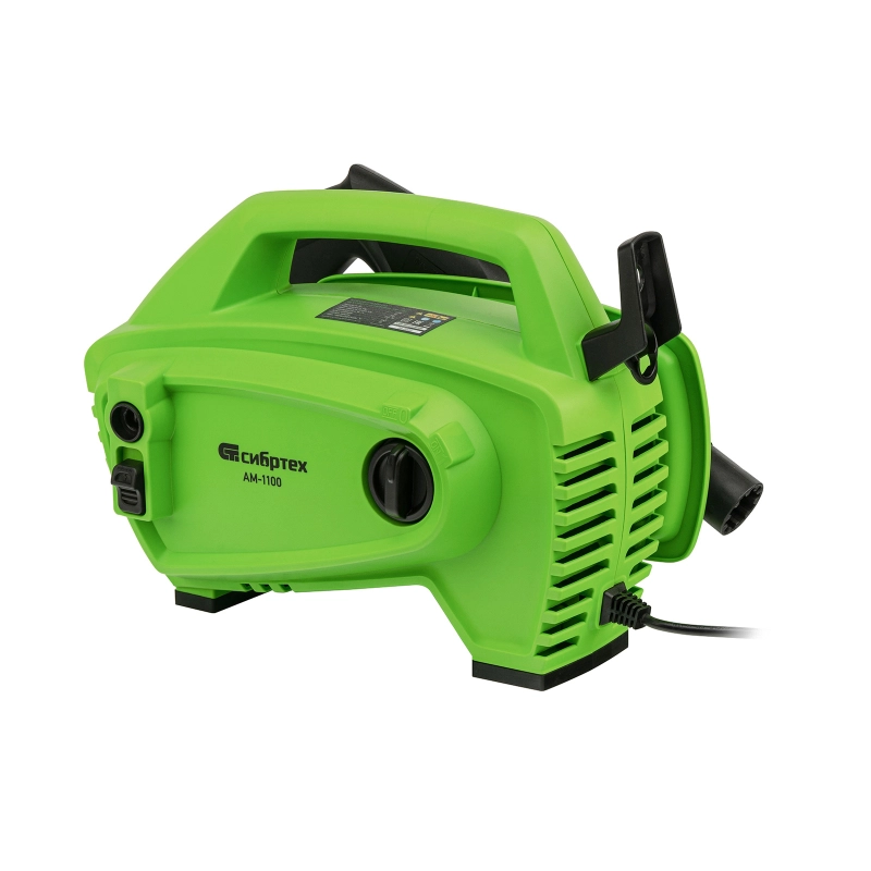 Моечная машина высокого давления АМ-1100, 1100 Вт, 90 бар, 280 л/ч, переносная Сибртех (58223)