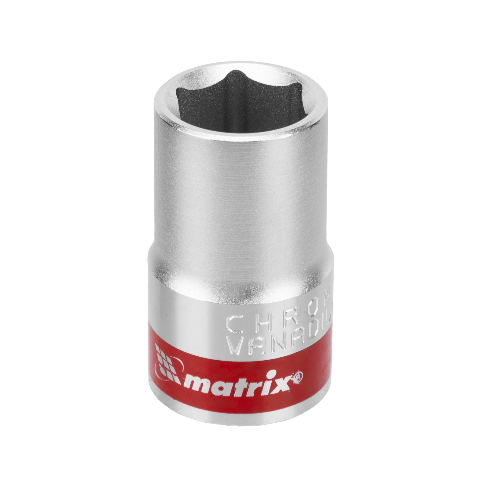 Головка торцевая, 14 мм, шестигранная, CrV, под квадрат 1/2, хромированная Matrix (13114)