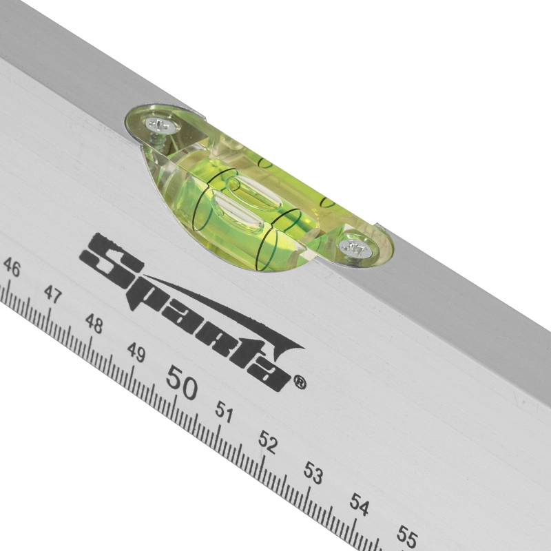 Уровень алюминиевый, 1000 мм, 2 глазка, линейка Sparta (35110)