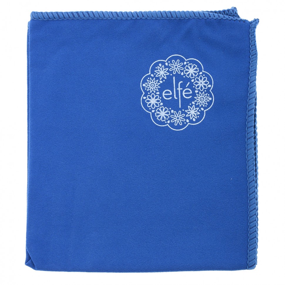 Салфетка из микрофибры для оптики, стекол и зеркал синяя 350 х 300 мм Elfe (92312)