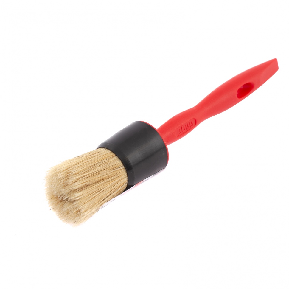 Кисть круглая №30, натуральная щетина, пластиковая ручка, Color line Matrix (83408)