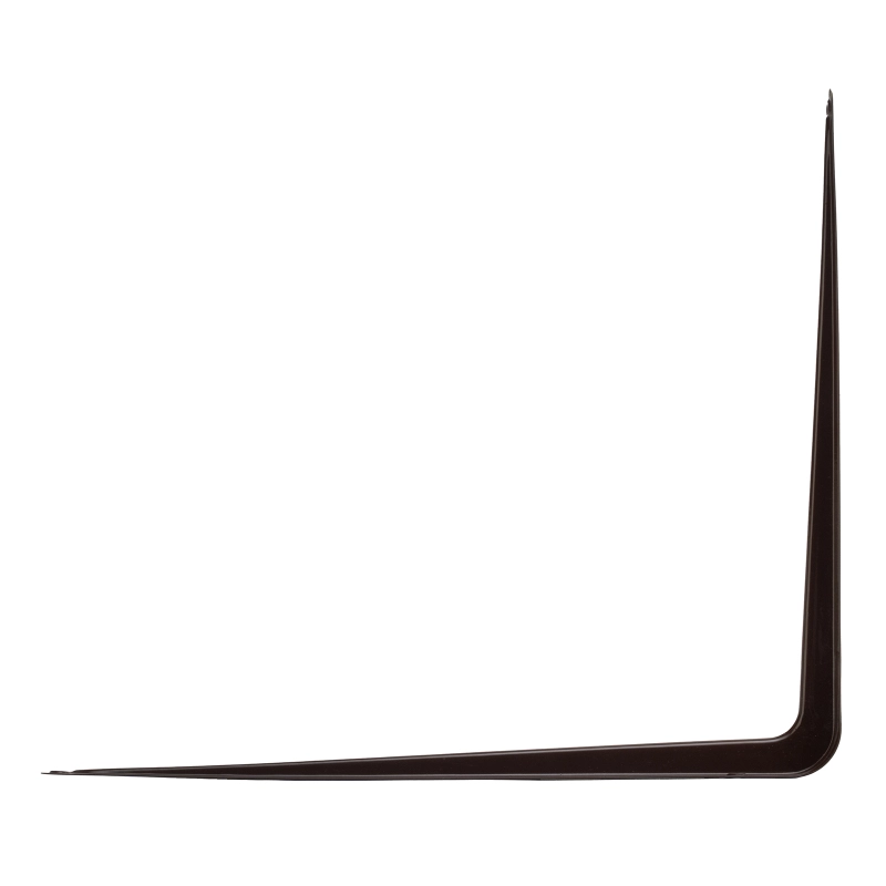 Кронштейн угловой с ребром, 350 х 400 мм, коричневый, / Сибртех (94029)