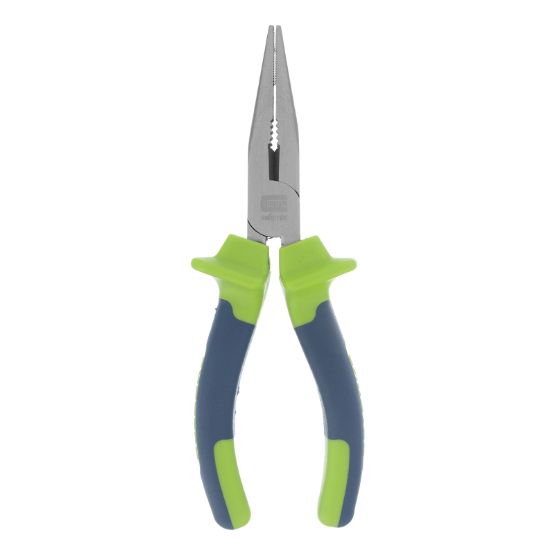 Длинногубцы прямые, 160 мм, двухкомпонентные рукоятки Сибртех (17104)