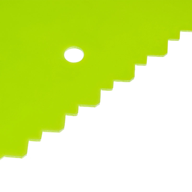 Шпатель для клея, пластмассовый, 130 х 170 мм, зубчатый Сибртех (86018)