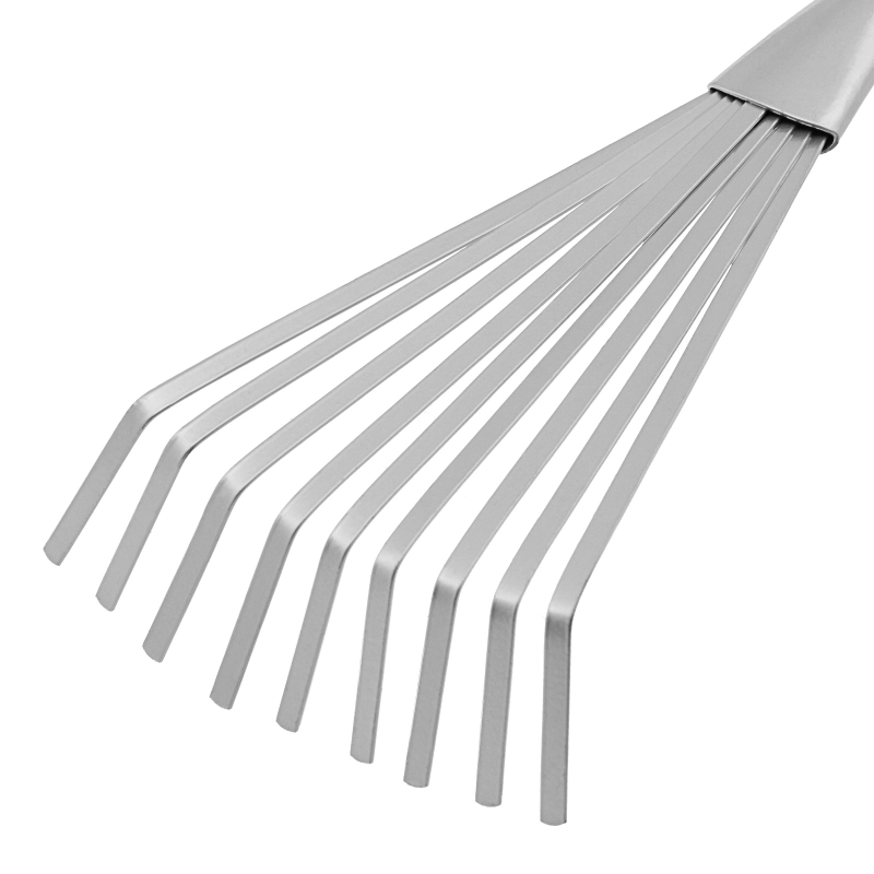 Грабли веерные 9 - зубые, 130 х 420 мм, стальные, пластиковая рукоятка, Connect, Palisad (63007)