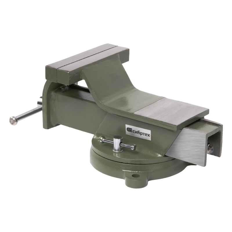 Тиски слесарные, 125 мм, стальные, поворотные Сибртех (18619)