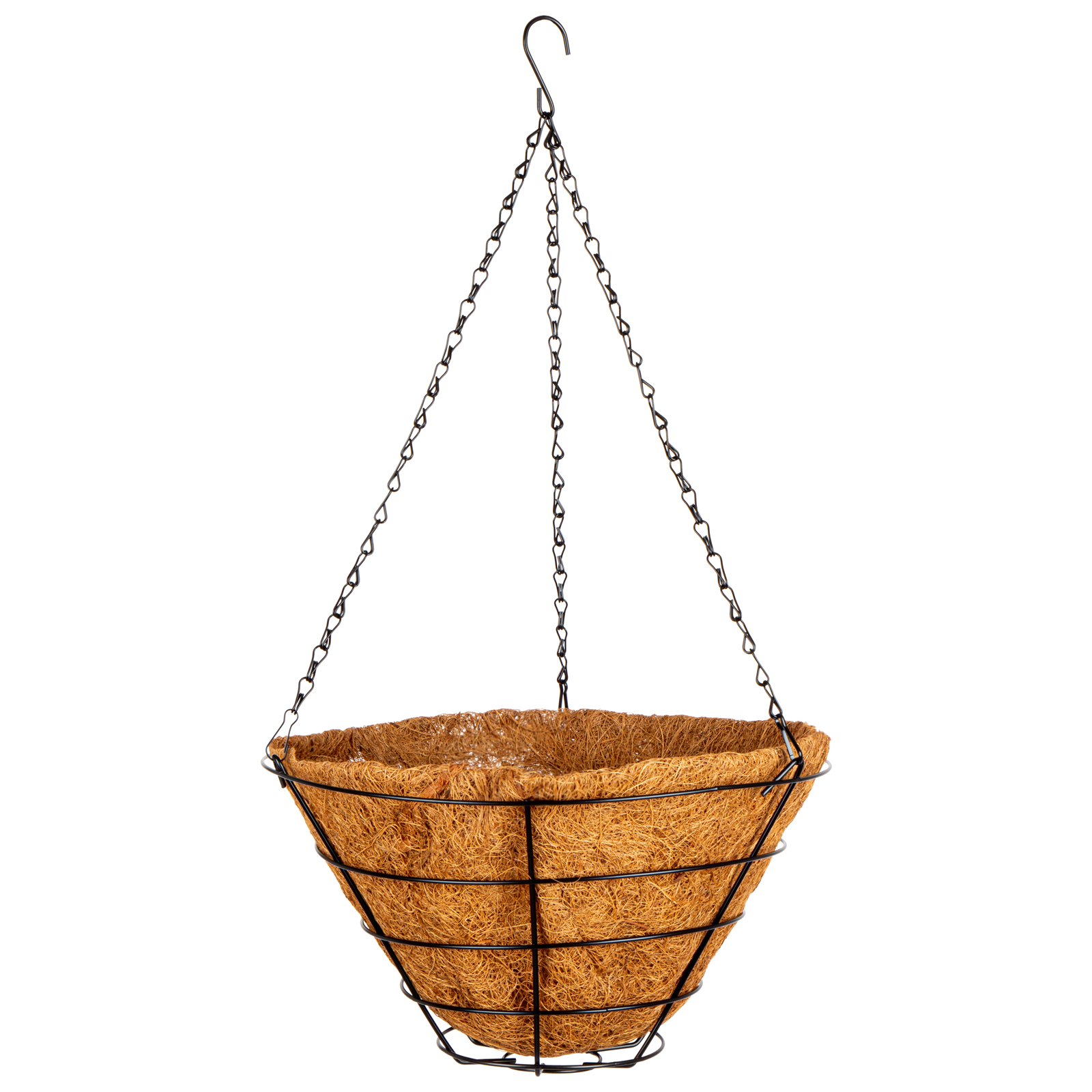 Кашпо подвесное с вкладышем из коковиты, конус D 35 см Palisad (69022)