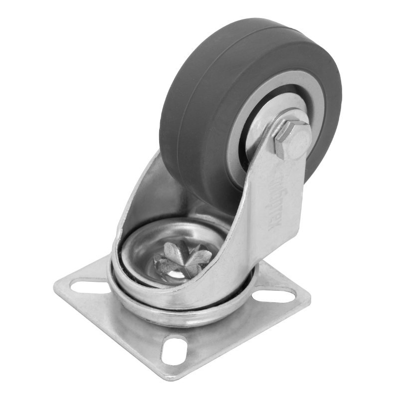 Колесо поворотное D 50 мм, крепление  платформенное Сибртех (68713)