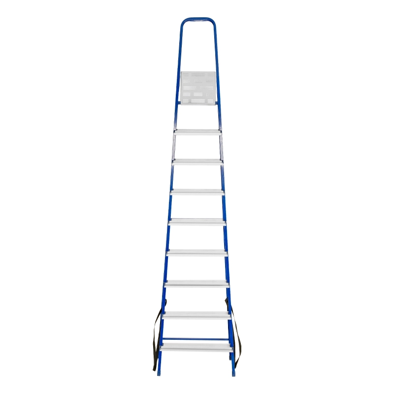Стремянка, 9 ступеней, стальной профиль, алюминиевые ступени Сибртех (97959)