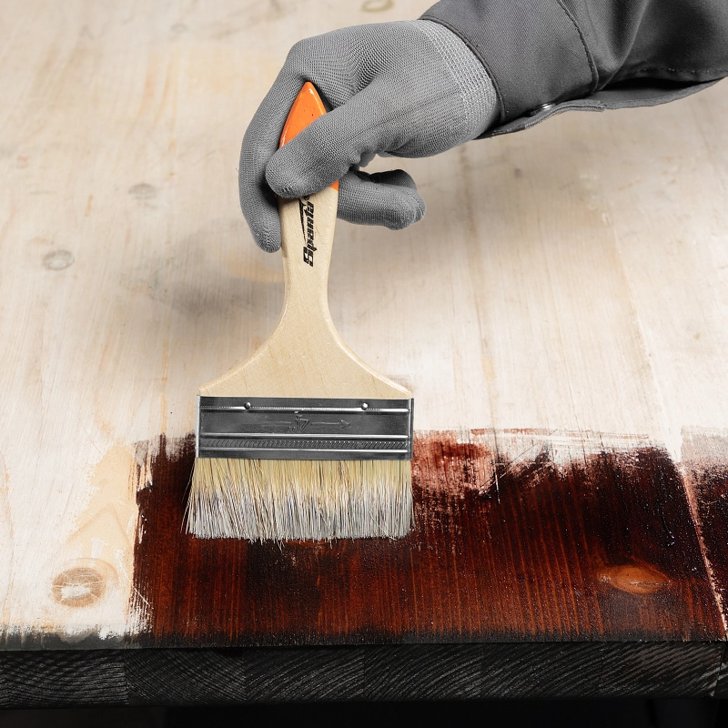 Кисть плоская Slimline 4" (100 мм) натуральная щетина, деревянная ручка Sparta (824455)