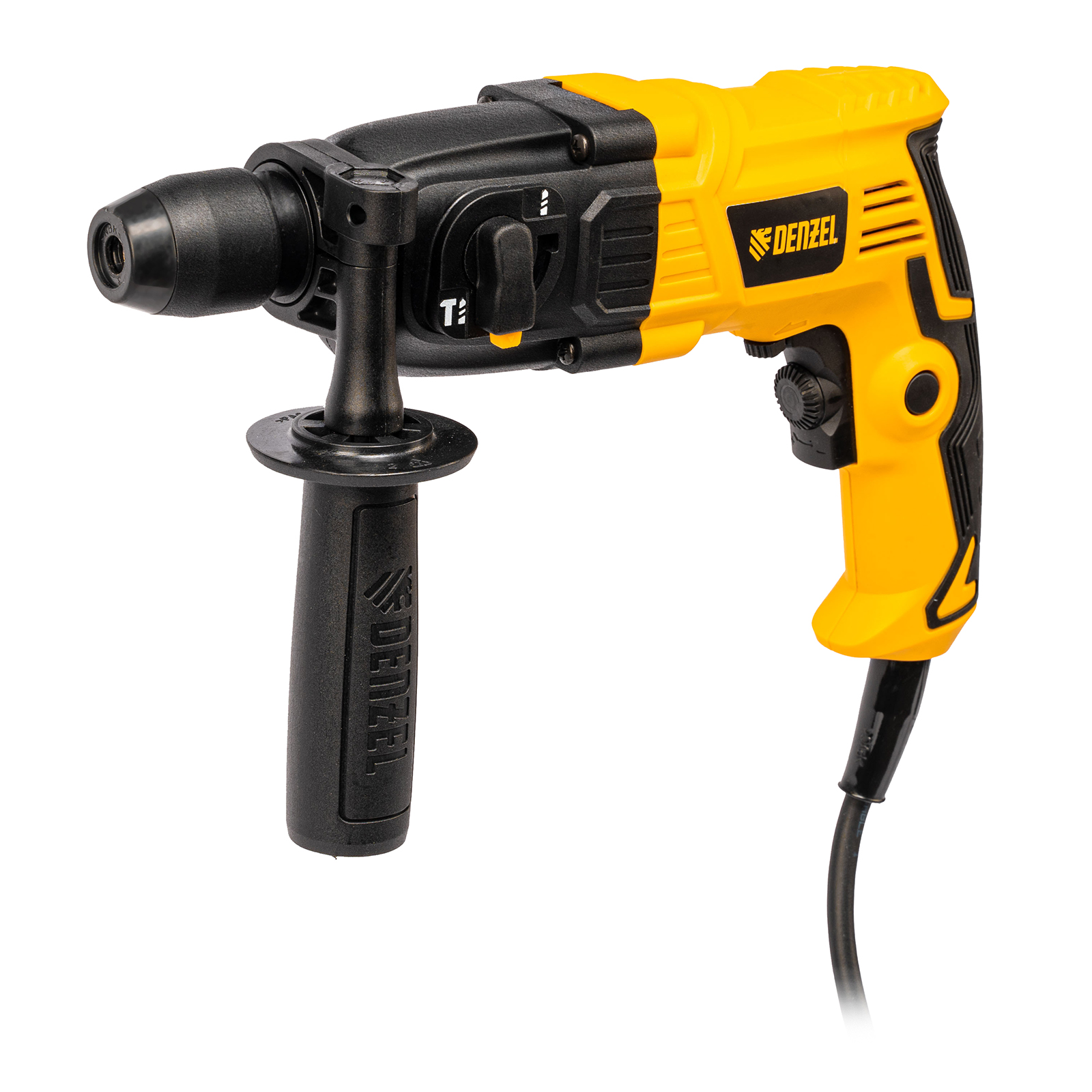 Перфоратор электрический RH-400-12, SDS-plus, 400 Вт, 1.2 Дж, 2 режима Denzel (26601)