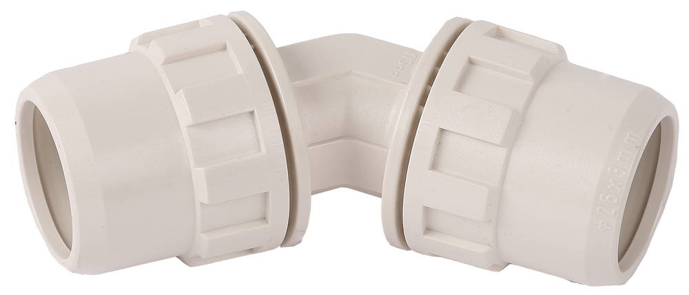 ЗУБР ШиреФит штуцер с гайкой - штуцер с гайкой 45°, 32 мм, угловой соединитель (51491-32)