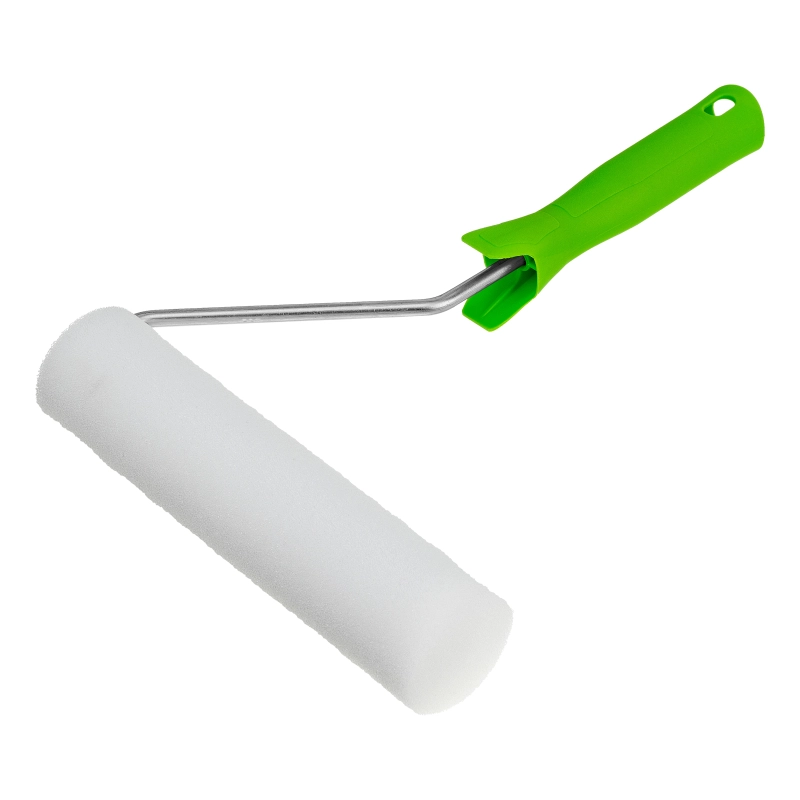 Валик "Поролон" с ручкой и 2 шубки 180 мм, D 42 мм D ручки 6 мм Сибртех (80452)