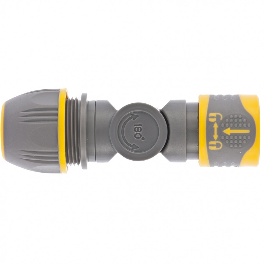 Соединитель быстросъемный, универсальный 1/2-3/4, с шарниром Palisad Luxe (66249)