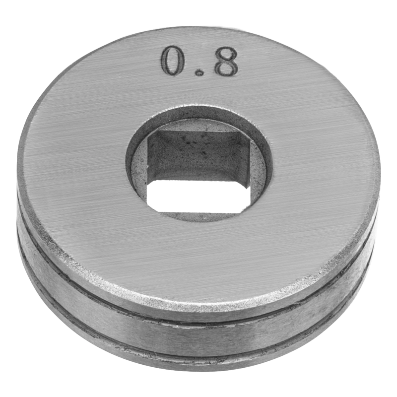 Подающий ролик, V профиль под стальную проволоку 0,8-1мм, посадка квадрат, 2 шт Denzel (93651)