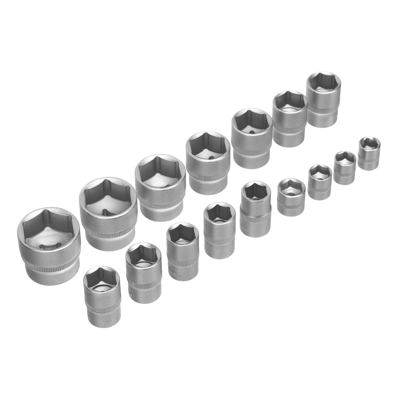 Набор инструментов, 1/2", 1/4", пластиковый кейс, 82 предмета Сибртех (13391)