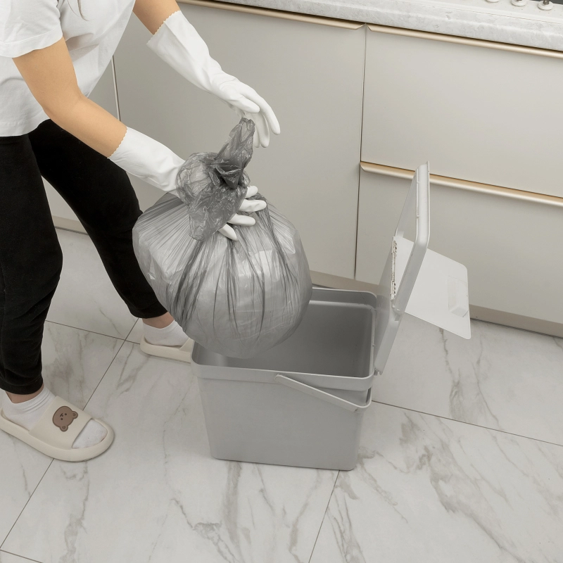 Пакеты для мусора 30 л x 50 шт. серые, Home Palisad (927075)