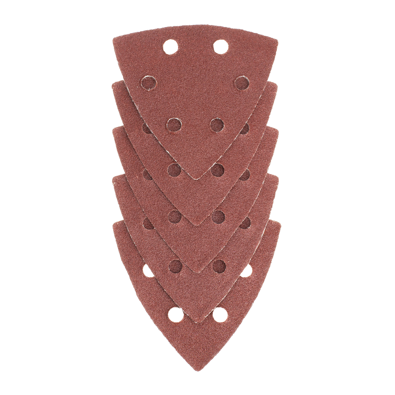 Треугольник абразивный на ворсовой подложке под "липучку", перфорированный, P 100, 93 мм, 5 шт Matrix (73861)