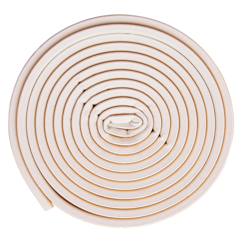 Уплотнитель резиновый, 24 м, профиль "D", белый Сибртех (88903)