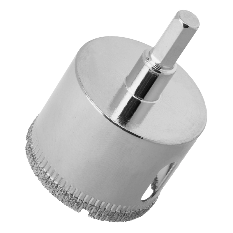 Сверло по керамической плитке и стеклу, 38 х 55 мм, шестигранный хвостовик, с центрующим сверлом Сибртех (72719)