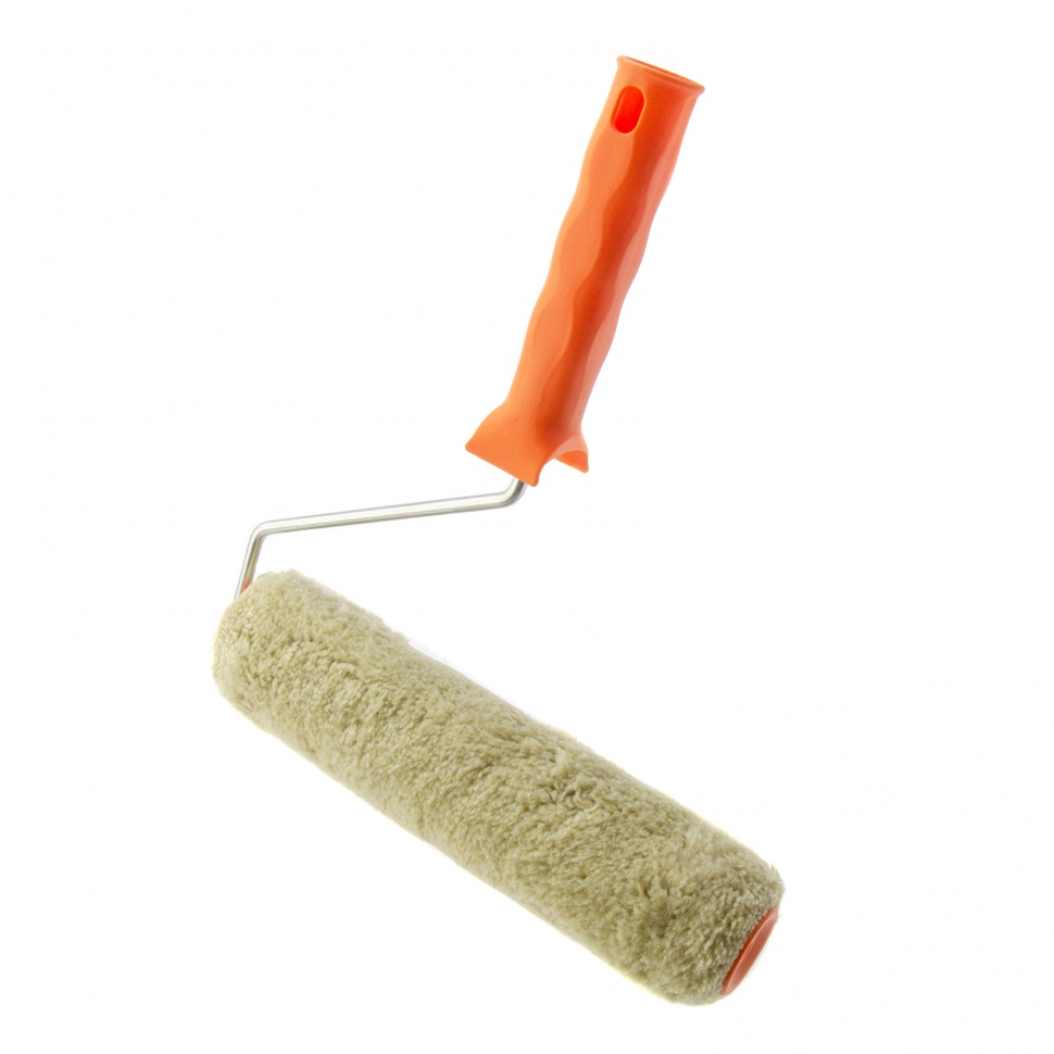 Валик "Фасадные работы", 250 мм, ворс 18 мм, D 36 мм, D ручки - 6 мм, полиакрил, полиэстер Сибртех (80225)