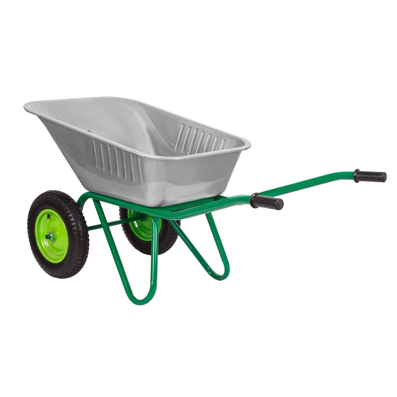 Тачка садово-строительная, 2-х колесная, грузоподъемность 320 кг, объем 100 л Сибртех (68936)