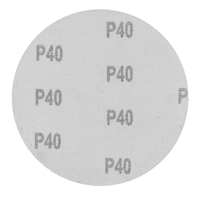 Круг абразивный на ворсовой подложке под "липучку", P 40, 125 мм, 10 шт Сибртех (738357)