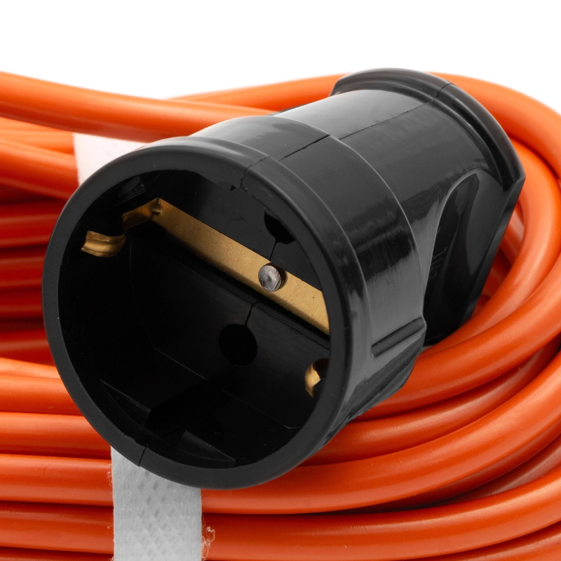 Удлинитель-шнур силовой 30 м, 6А, тип УХз6, ПВС, 1 розетка без заземления Сибртех (95813)