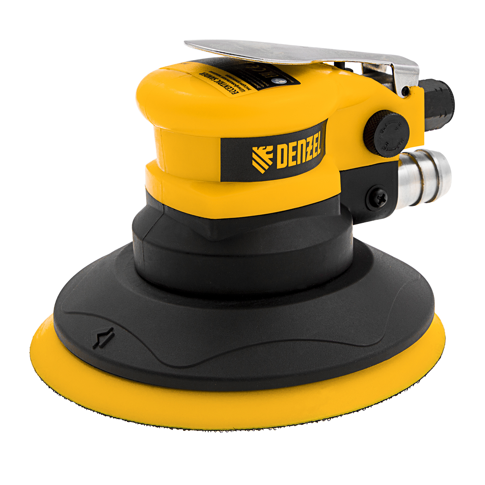Эксцентриковая шлифовальная машина EPG150, 150 мм, 10000 об/мин, 5 мм, 160 л/мин Denzel (57476)