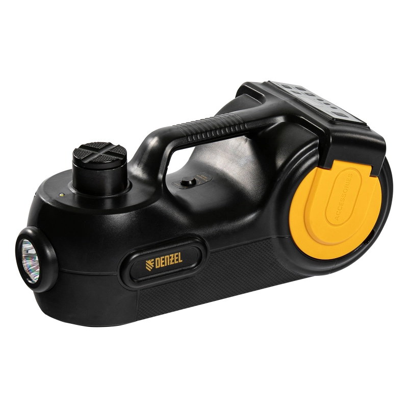 Домкрат электрогидравлический «3 в 1» (1,5 т), 12В, с гайковертом электрическим, в наборе  Denzel (51190)