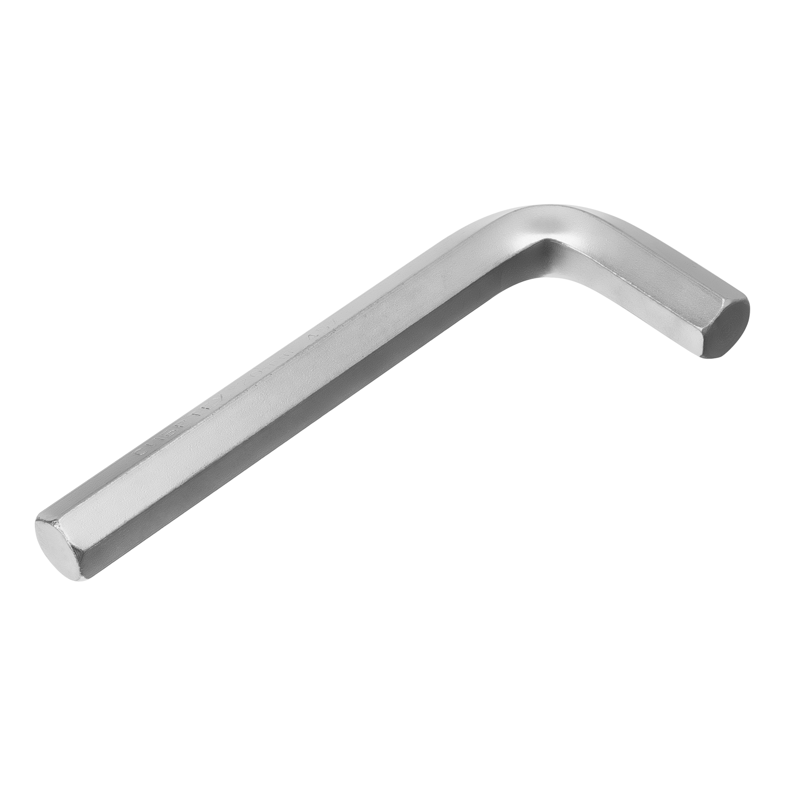 Ключ имбусовый  HEX, 20 мм, 45x, закаленный, никель Сибртех (12351)