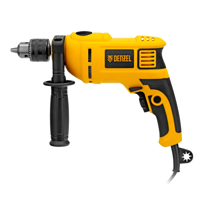 Дрель ударная ID-750, 750 Вт, 0-3000 об/мин, 48000 уд/мин Denzel (26307)