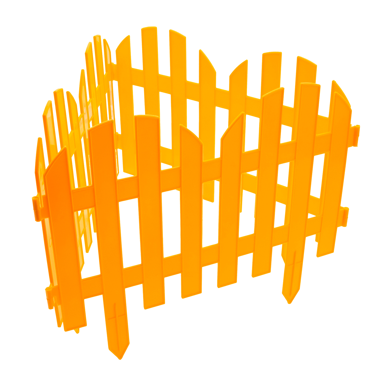 Забор декоративный "Романтика", 28 х 300 см, желтый, Palisad (65023)