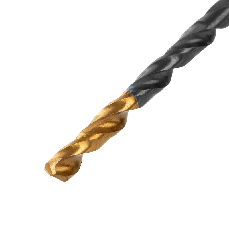 Сверло по металлу, 3,2 мм, HSS-Tin, Golden Tip, 10 шт. Denzel (717206)