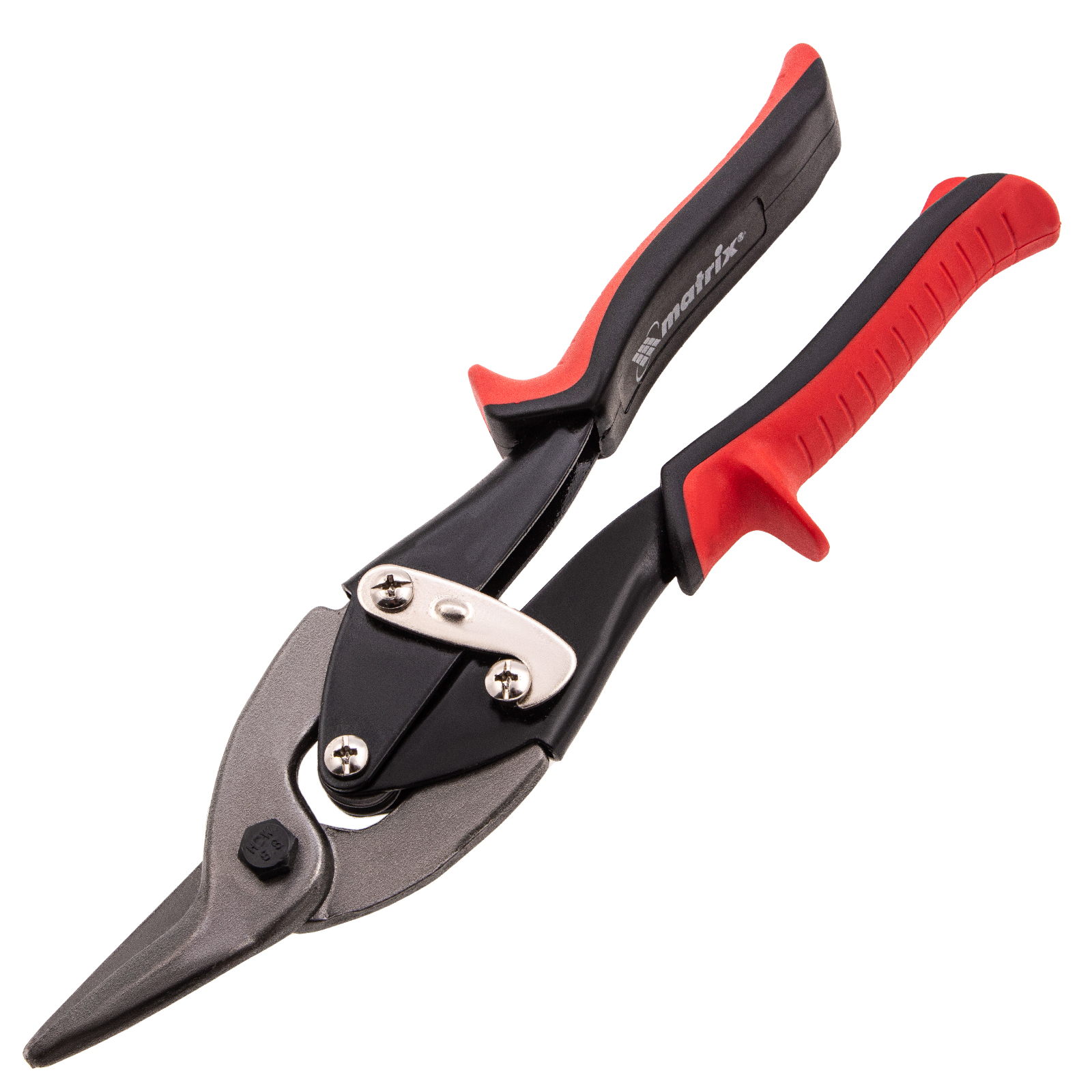 Ножницы по металлу, 250 мм, левые, обрезиненные рукоятки Matrix (78334)