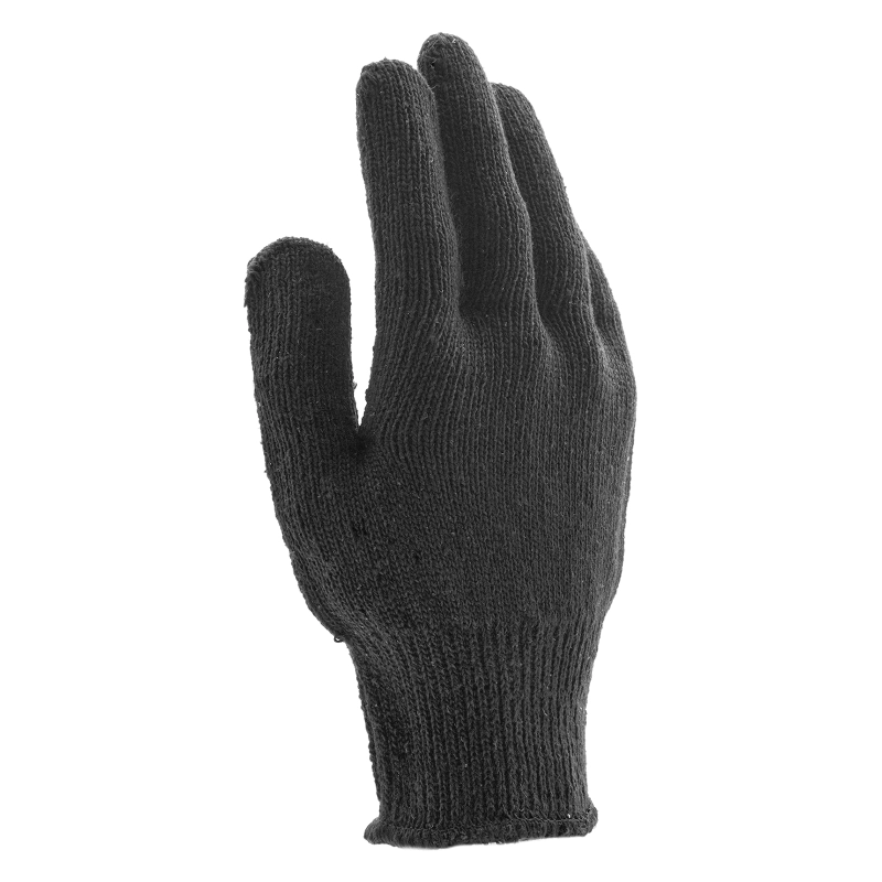 Перчатки хлопкоэфирные плюшевые, ПВХ "Точка", 7 кл, 55 гр Сибртех (67769)