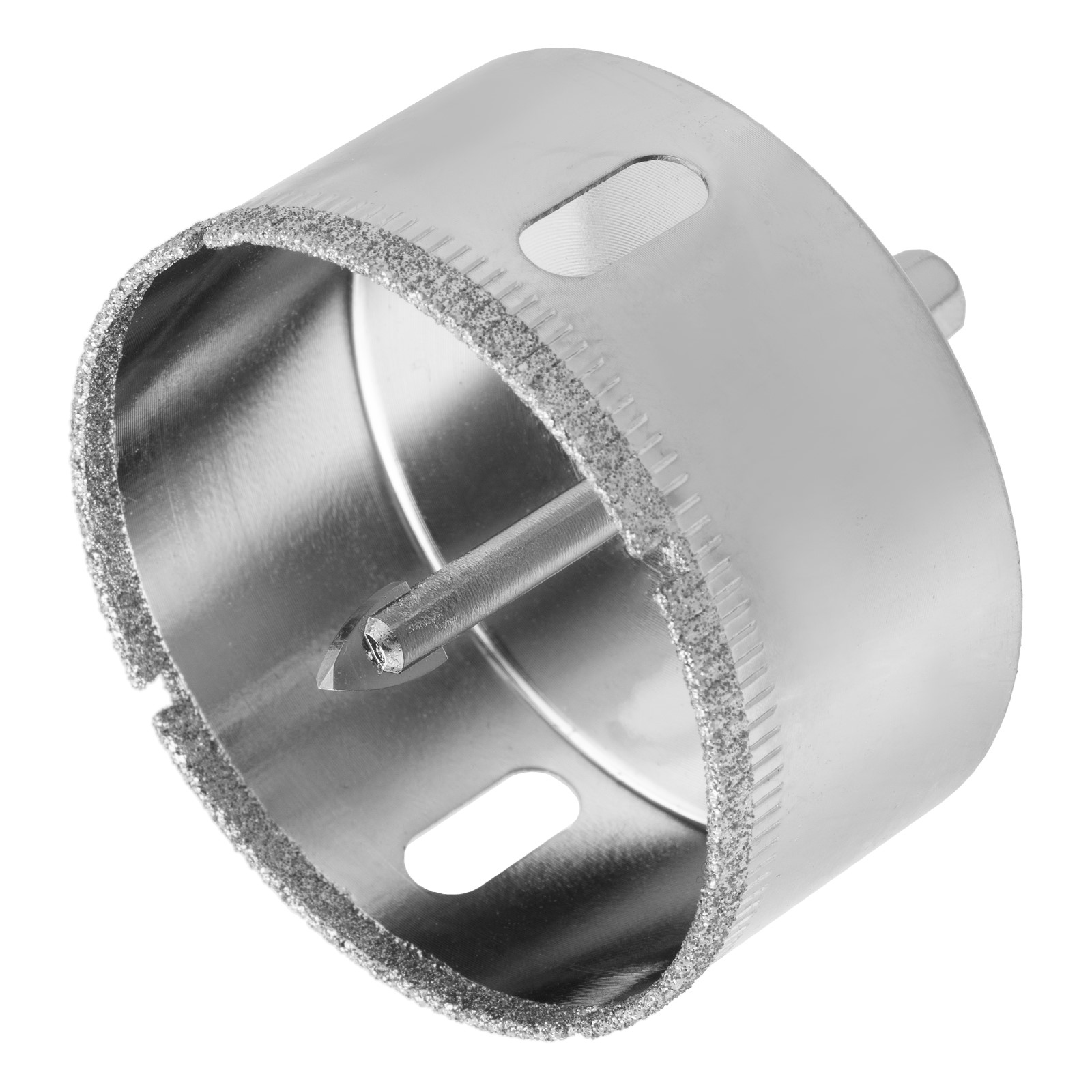 Сверло по керамической плитке и стеклу, 60 х 55 мм, шестигранный хвостовик, с центрующим сверлом Сибртех (72724)