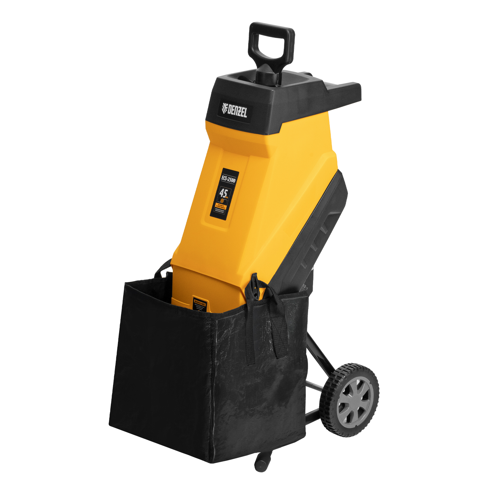 Измельчитель садовый электрический ECS-2500, 2500 Вт, 45 мм Denzel (59701)