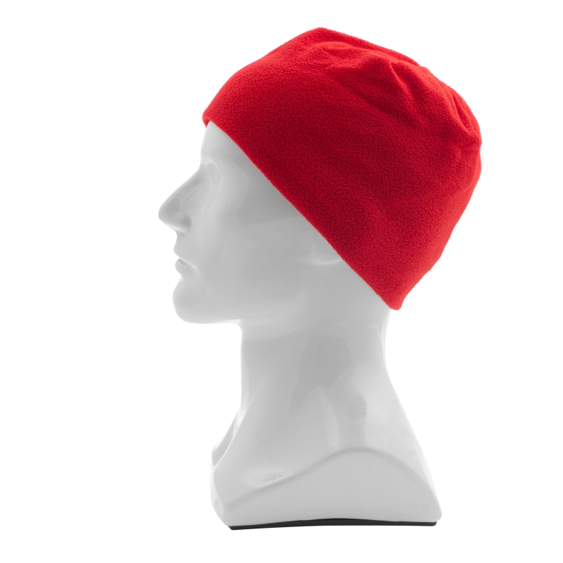 Шапка из флиса для взрослых, размер 58-59, красная Сибртех (68811)