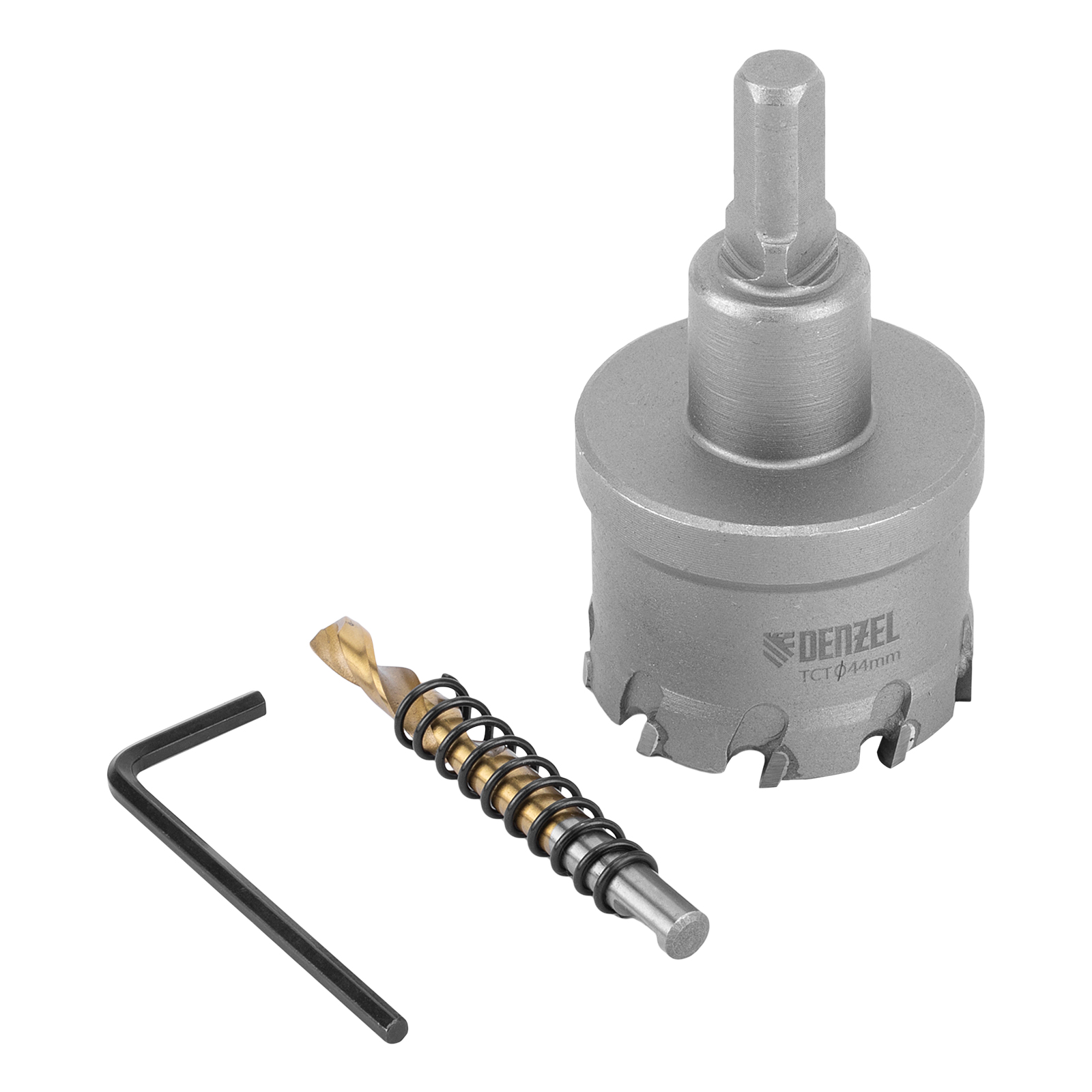 Коронка по металлу твердосплавная, 44 мм Denzel (724014)