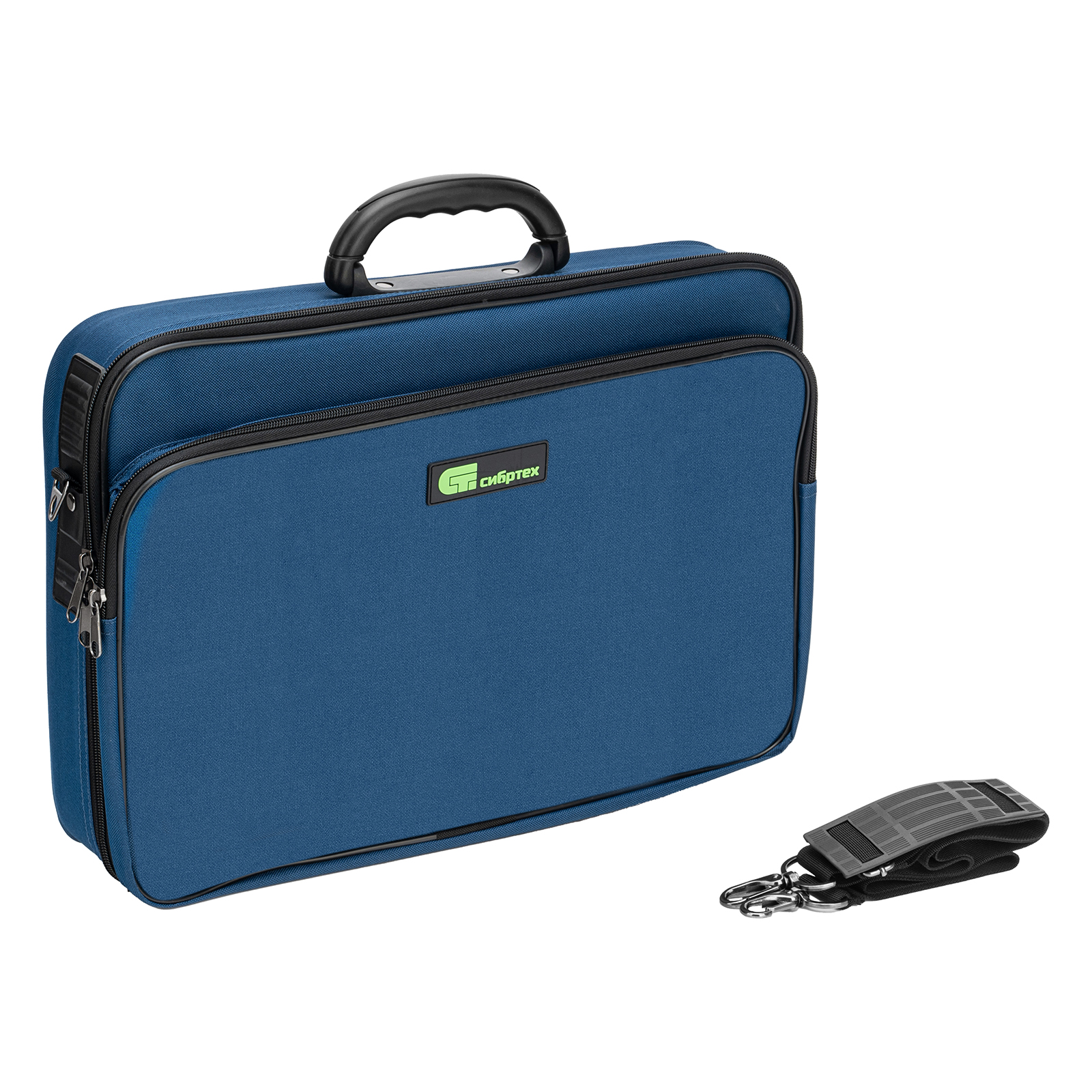 Кейс монтера, 470х340х110 мм, 25 карманов, наплечный ремень Сибртех (90237)