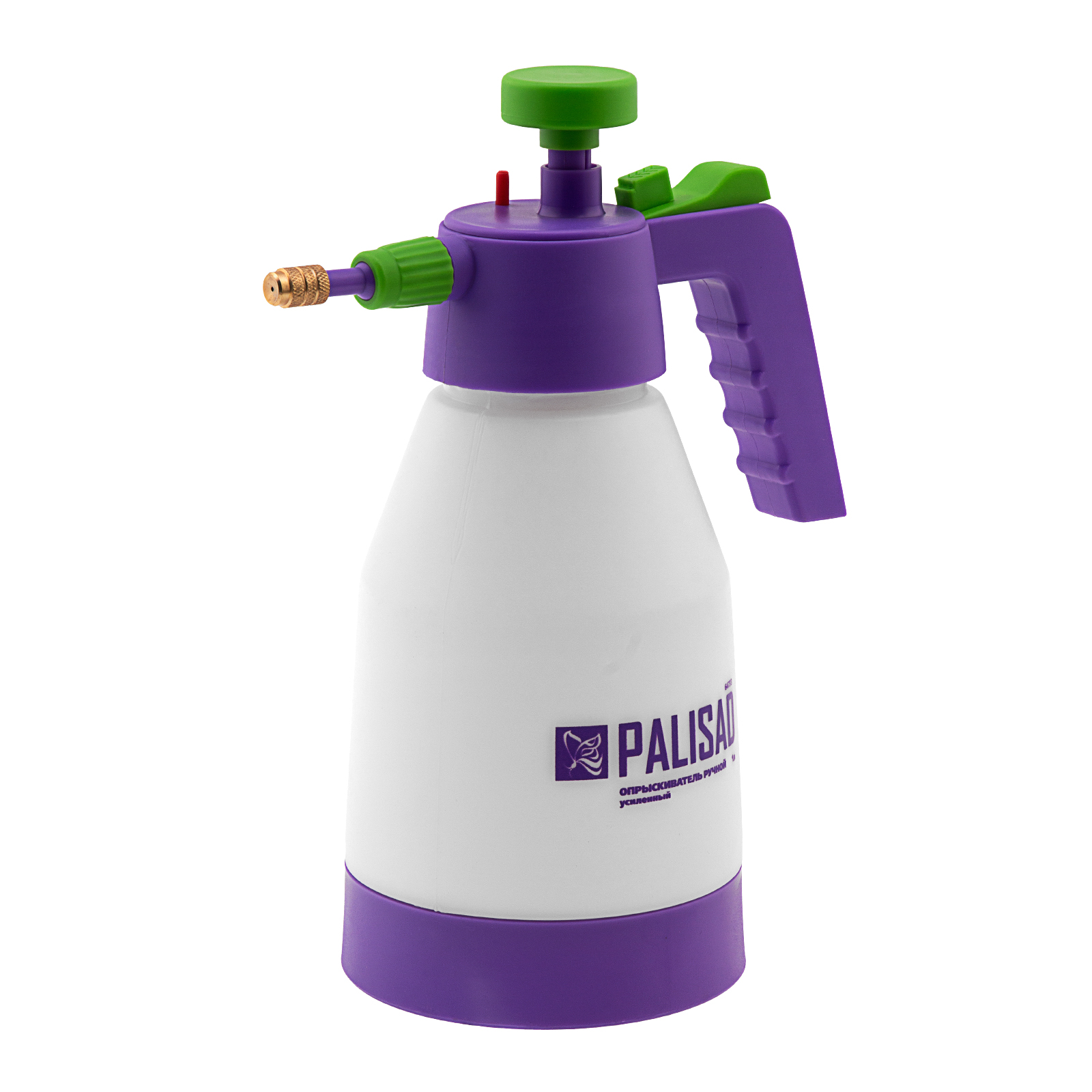 Опрыскиватель ручной, усиленный 1 л, с насосом, поворотный распылитель, клапан сброса давления Palisad (64733)