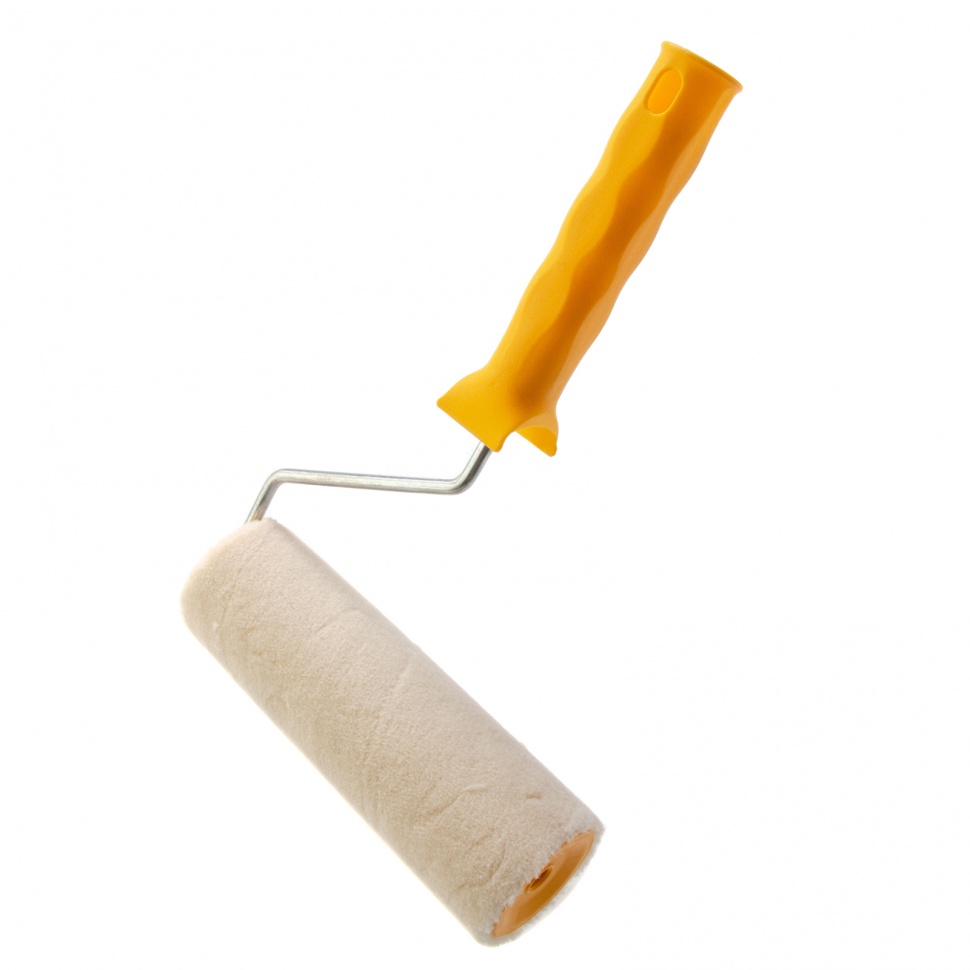 Валик "Лаки", 180 мм, ворс 5 мм, D - 48 мм, D ручки - 6 мм, велюр Сибртех (80229)